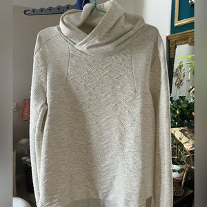 Scotch & Soda Cream Textured Hoodie